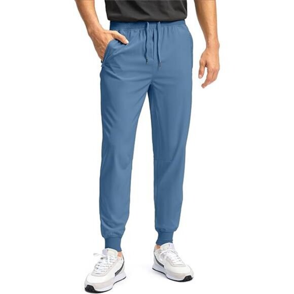 Mens Joggers with Zipper Pockets Lightweight Sweatpants Athletic Pants for Gym - Picture 7 of 7